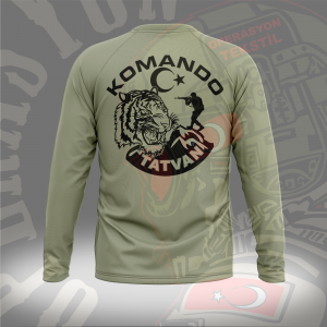 10`UNCU KOMANDO TUGAY KOMUTANLIĞI UZUN KOLLU TİŞÖRT